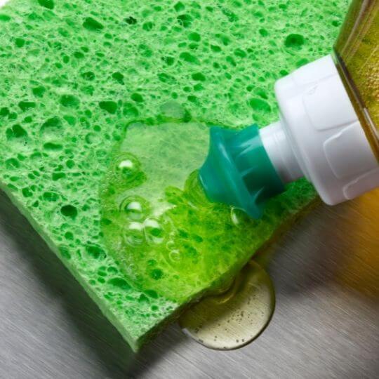 dish soap to unclog drain