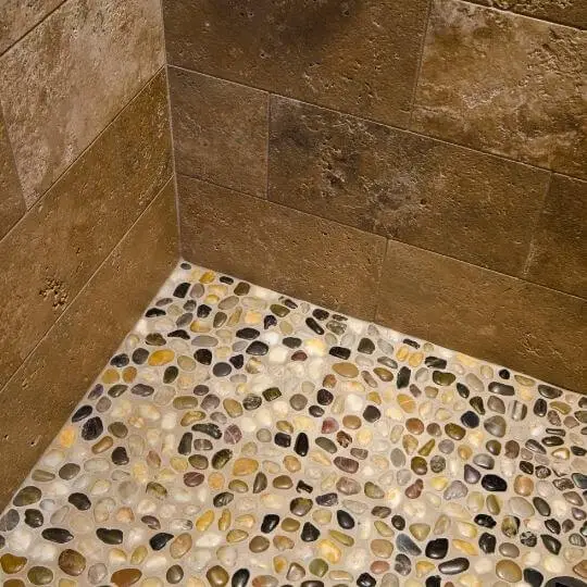 Pebble Shower Floor Pros And Cons You, Is Pebble Tile Good For Shower Floor